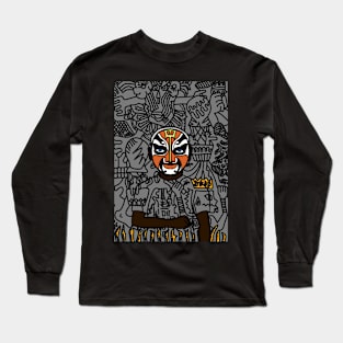 MaleMask NFT with ChineseEye Color and BlueSkin Color - Unnamed Long Sleeve T-Shirt